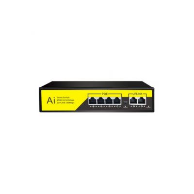 4Port Poe 2 Port Uplink 250M Gigabit Poe Switch