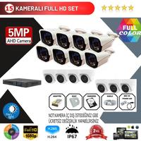 Go Vision 15'lı Kamera Seti 5MP3.6MM Full Color Serisi
