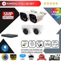 Go Vision 4'lu Kamera Seti 5MP 3.6MM Full Color Serisi